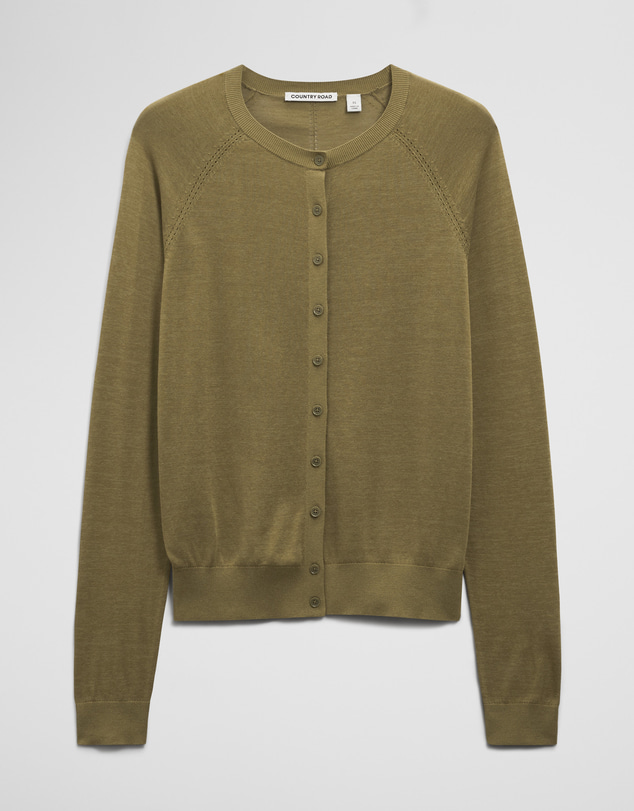 Country Road - Pointelle Detail Cardigan