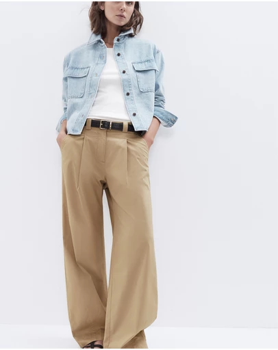 UNISON - Cotton Pleat Front Pant