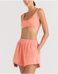 Poolside Paradiso - Mai Tai Short - Coral
