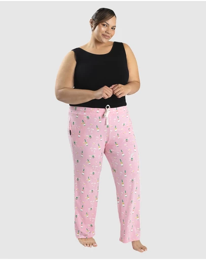 Bamboozld - Womens Champagne Bubbles Jersey Lounge Pant
