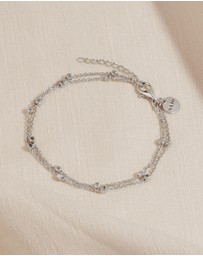Najo - Birdsong Silver Chain Bracelet (18.5cm + 3cm ext)