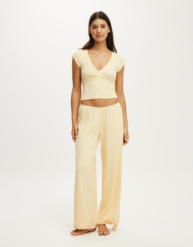 Cotton On Body - Dreamy Soft Pointelle Cross Over Tee