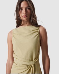 & Other Stories - Asymmetric Wrap-Knot Midi Dress