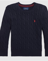 Polo Ralph Lauren - Cable-Knit Cotton Sweater - Babies-Kids