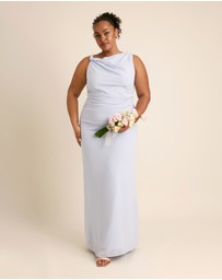 Six Stories - Twist Asymmetrical Chiffon Bridesmaid Dress
