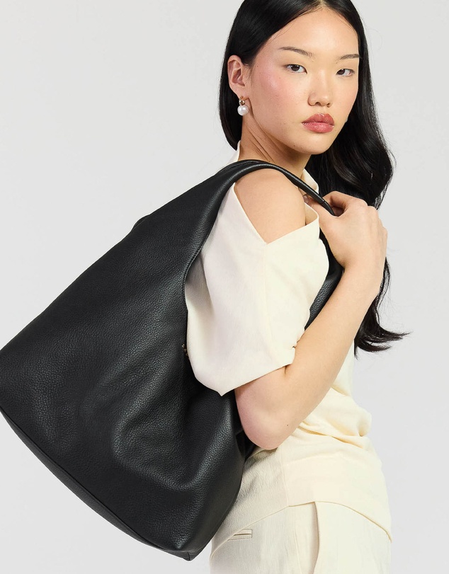 SABEN - Kip Shoulder Bag Black Lightly Milled