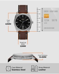 Fossil - Machine Brown Analogue Watch