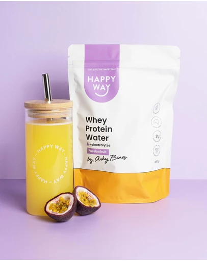 Happy Way - Ashy Bines Passionfruit Whey Protein Water Powder