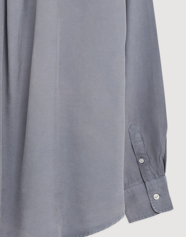 Revibe - Repaired Assembly Label Linen Mens Shirts L/S