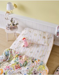 Linen House Kids - Bush Walk Fitted Sheet + Pillowcase Set