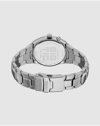 Fossil - Archival Big Tic Silver Tone Analogue-Digital Watch