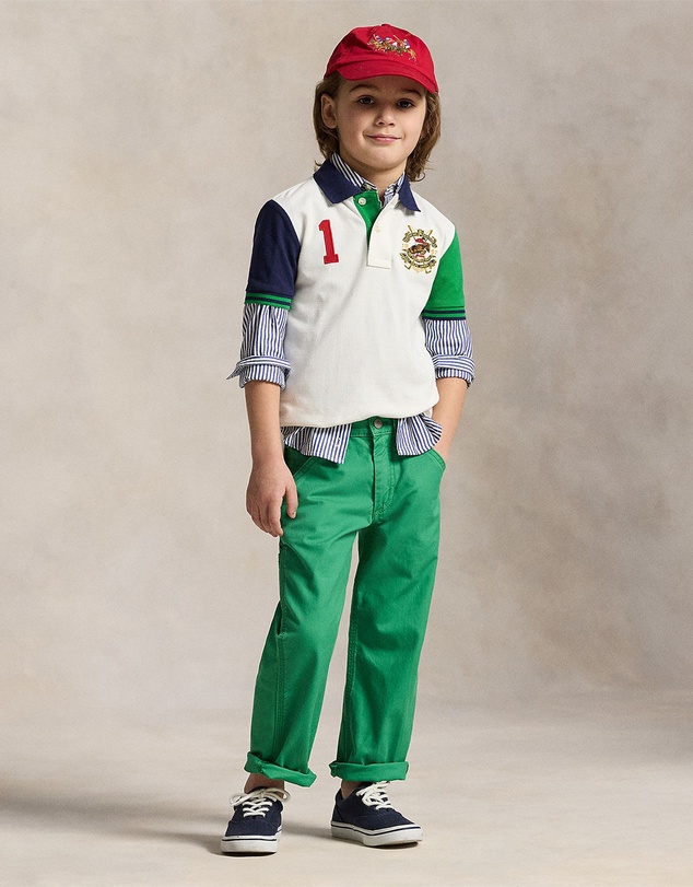 Polo Ralph Lauren - Color-Blocked Mesh Polo Shirt - Kids