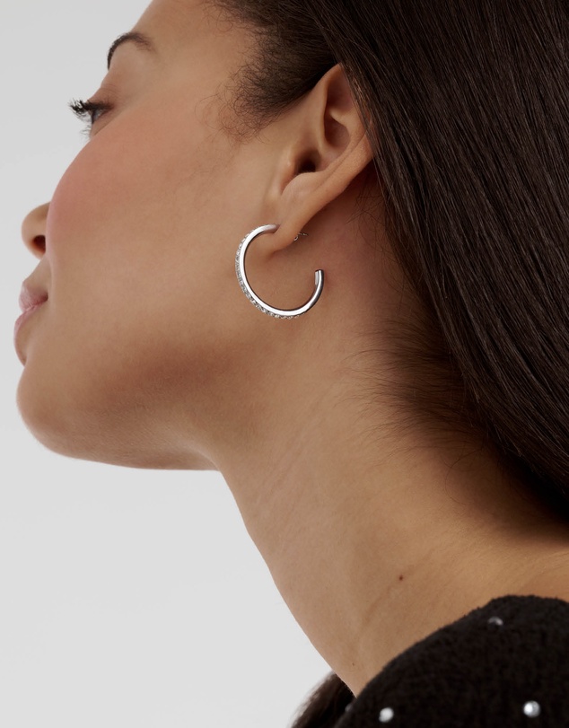 Ted Baker - CLANCI: Medium Crystal Hoop Earrings