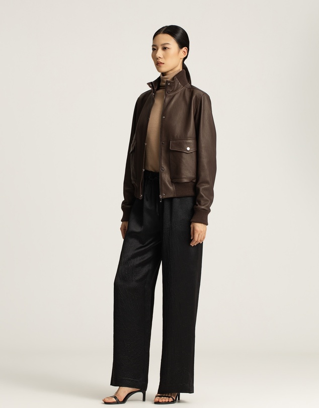 IDA+S - Nathi Goatskin Leather Bomber