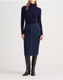 David Lawrence - Sue Denim Pencil Skirt