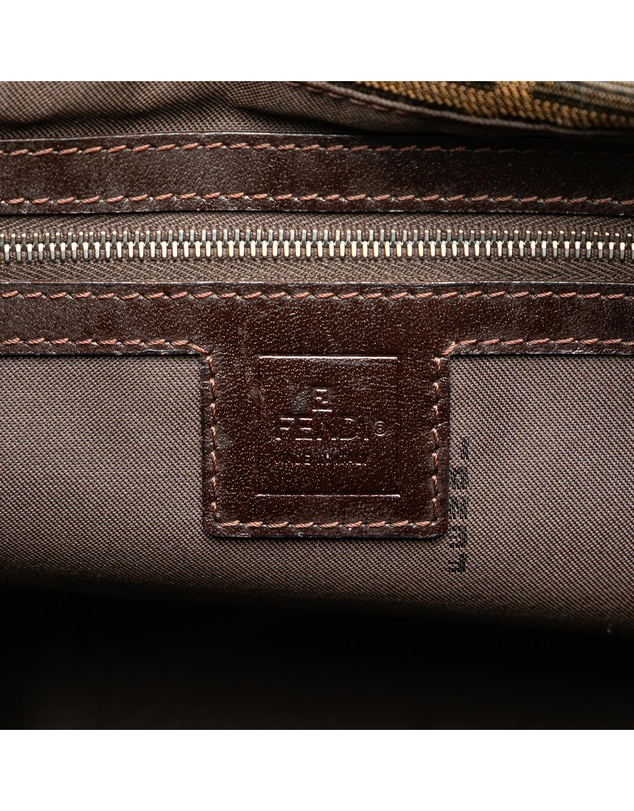 Fendi - Pre-Loved Zucca Canvas Shoulder Bag