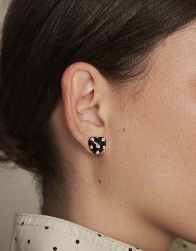 MIMCO - Polka Heart Stud Earrings