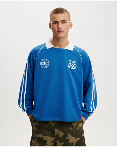 Cotton On - Raglan Polo Fleece