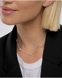 Elli Jewelry - Necklace Spheres Trend Filigree with Freshwater Cultured Pearls in 925 Sterling Silver
