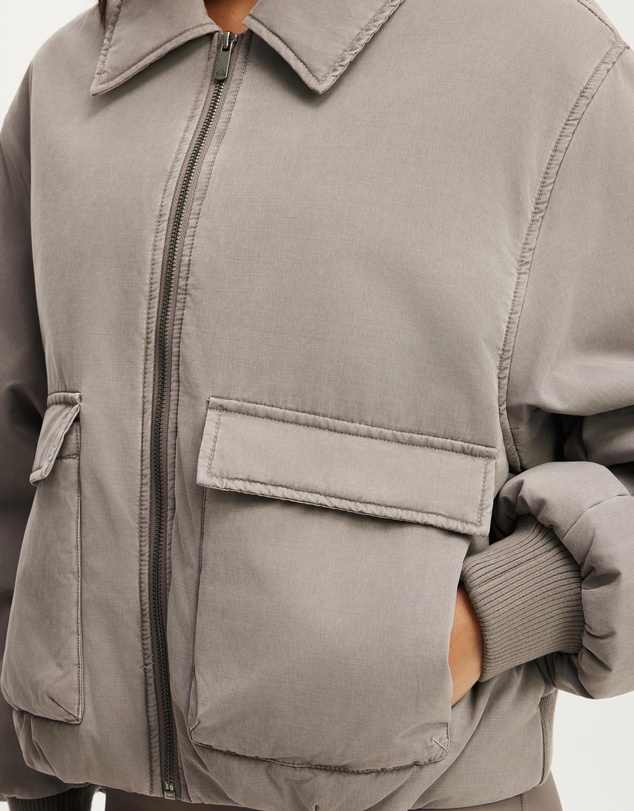 Cotton On Body Active - Collared Soft Touch Bomber Jacket