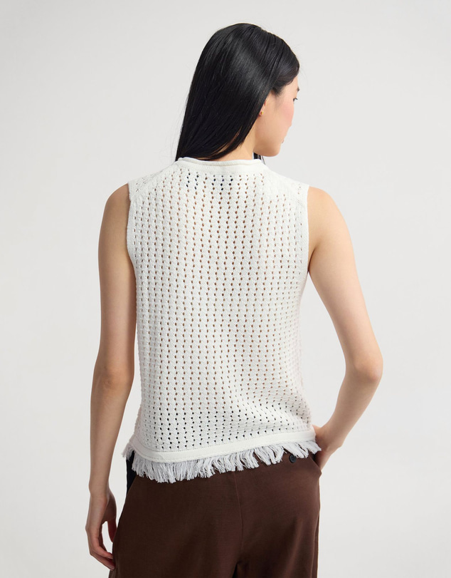 Oxford - Lily Knitted Fringe Tank