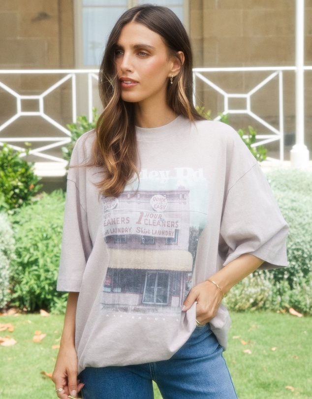 All About Eve - Fields Oversized Tee Fawn