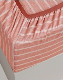 Sheet Society - Eve Linen Stripe Full Sheet Set