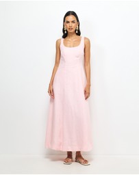 AERE - Fern Linen Maxi Dress
