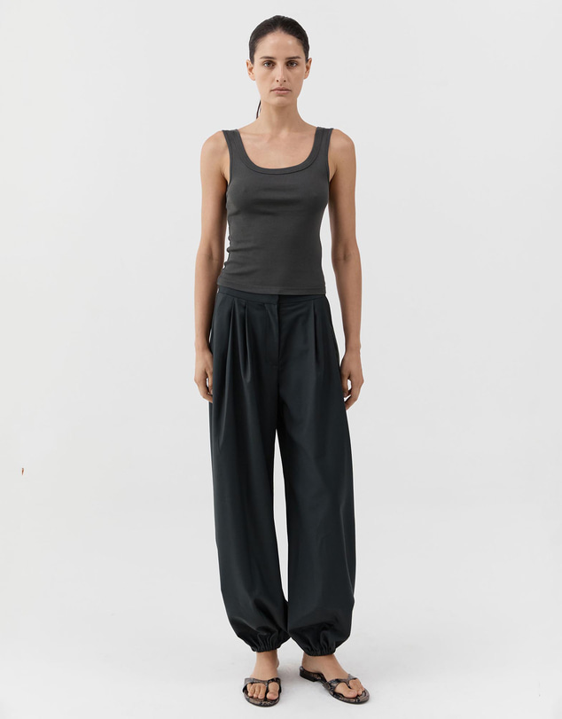 St. Agni - Organic Cotton Scooped Ballerina Top