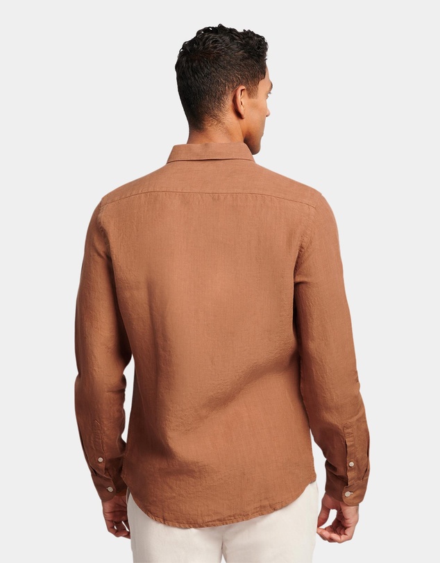 Brooksfield - Plain Linen Casual Shirt