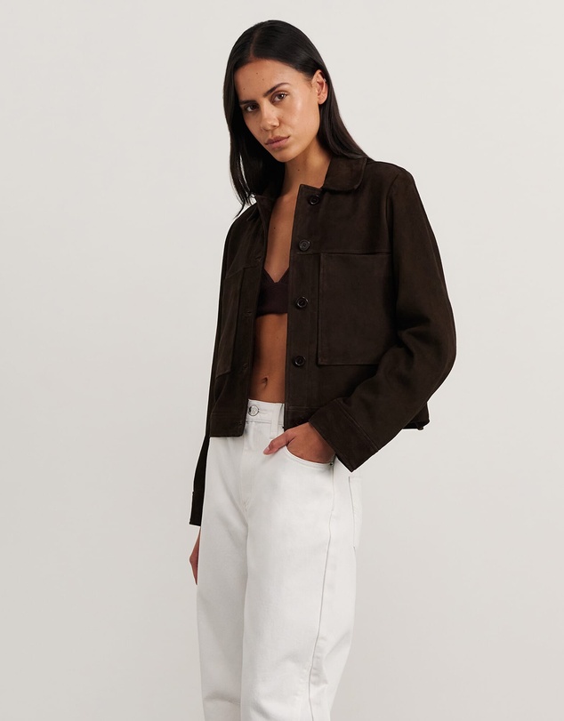 Jag - Ophelia Suede Crop Shacket