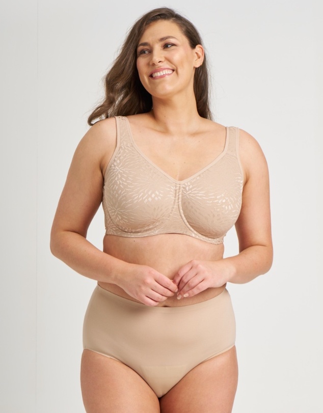 Ava & Audrey  - Ava & Audrey Millie Jacquard Mesh T-Shirt Underwire Bra