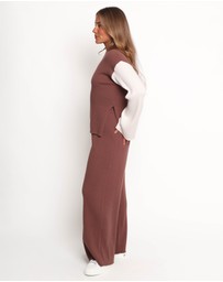Petal & Pup - Sylvie Knitted Top - Brown Cream