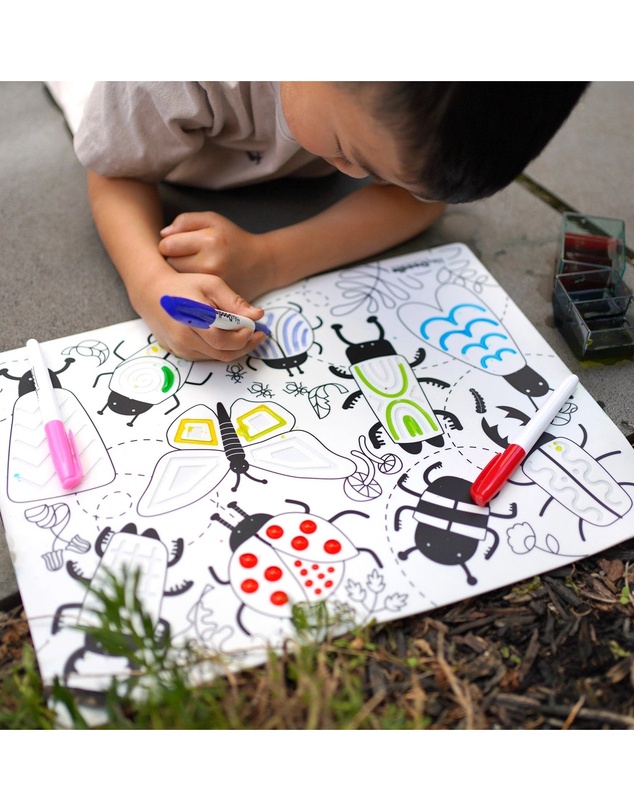 HeyDoodle - Busy Bugs Sensory Colouring & Doodle Mat