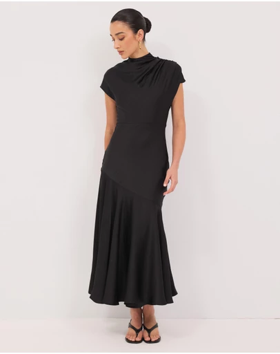 Calli - Easton Satin Midi Dress