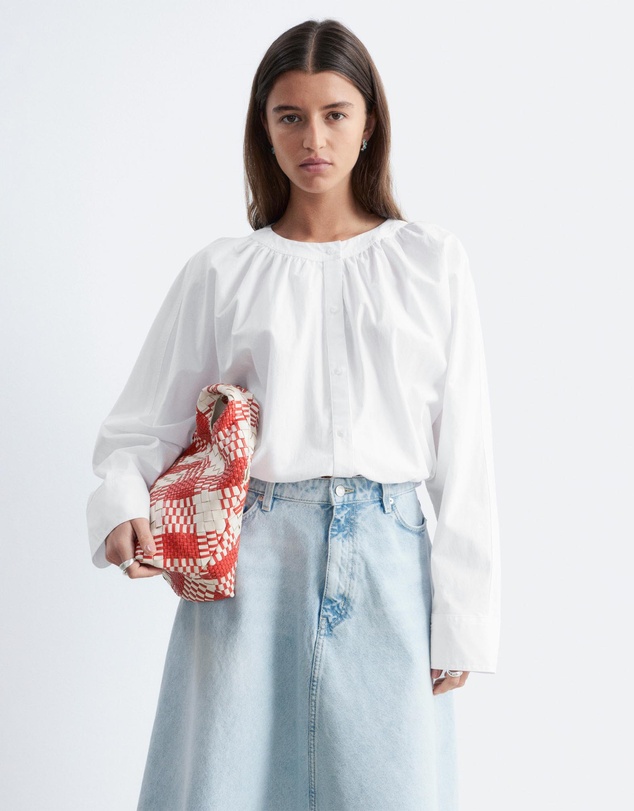 & Other Stories - Gathered Cotton Blouse