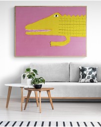 Inka Arthouse - Yellow Crocodile by Nancy McKie