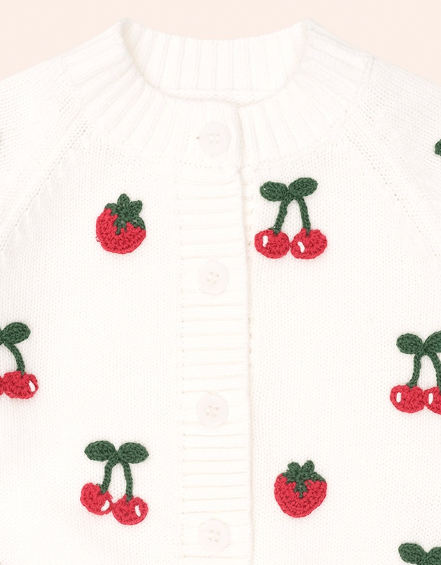 Huxbaby - Tutti Frutti Crochet Cardigan - Babies-Kids