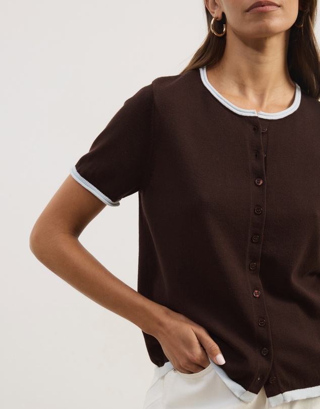 Atmos&Here - Brit Fine Knit SS Top