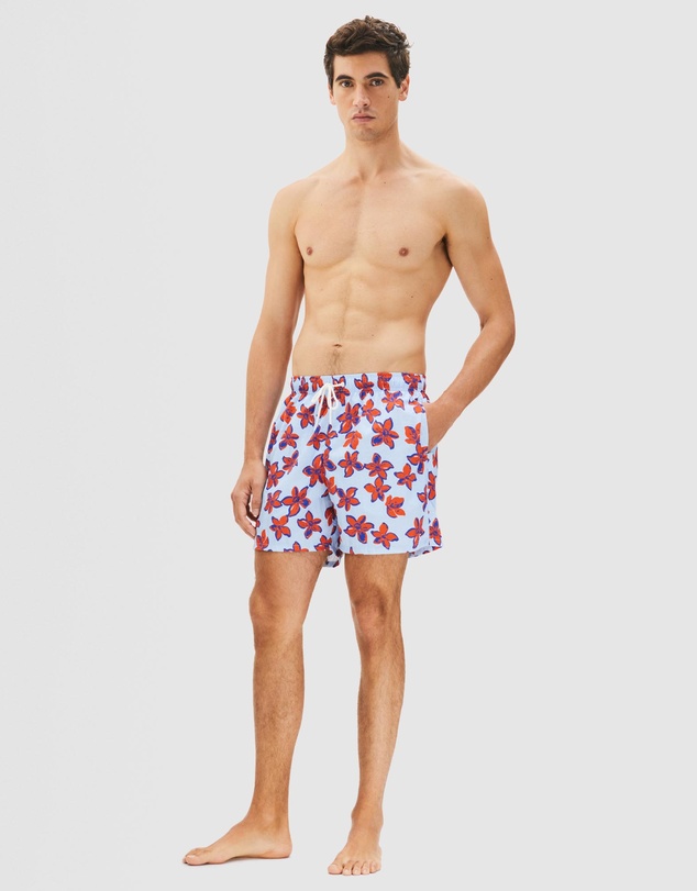 Tommy Hilfiger - Print Mid-Length Swim Shorts