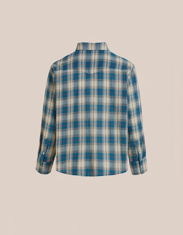 Found - Western Plaid Snap Button Shirt