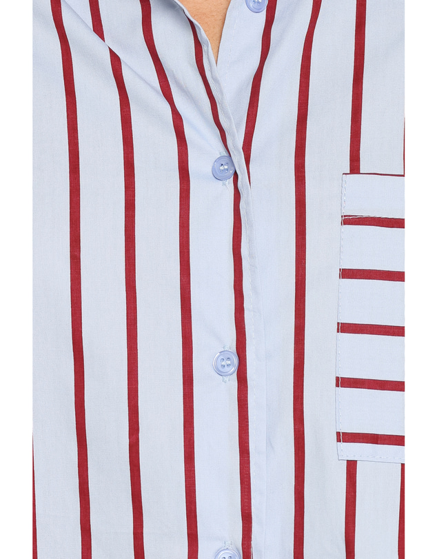 Petal & Pup - Adam Stripe Shirt - Blue Stripe