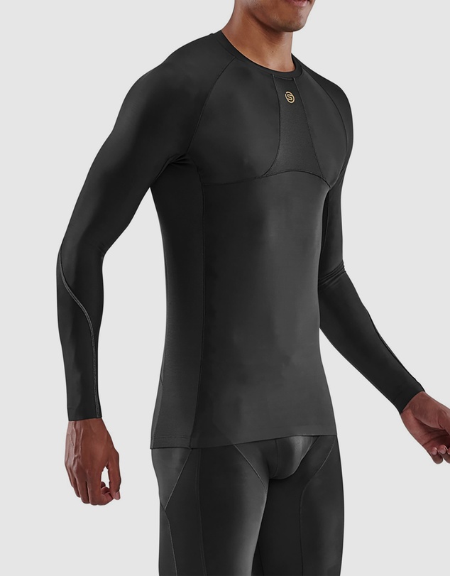 SKINS - SKINS Compression Men's Series-5 Activewear Long Sleeve Top Black