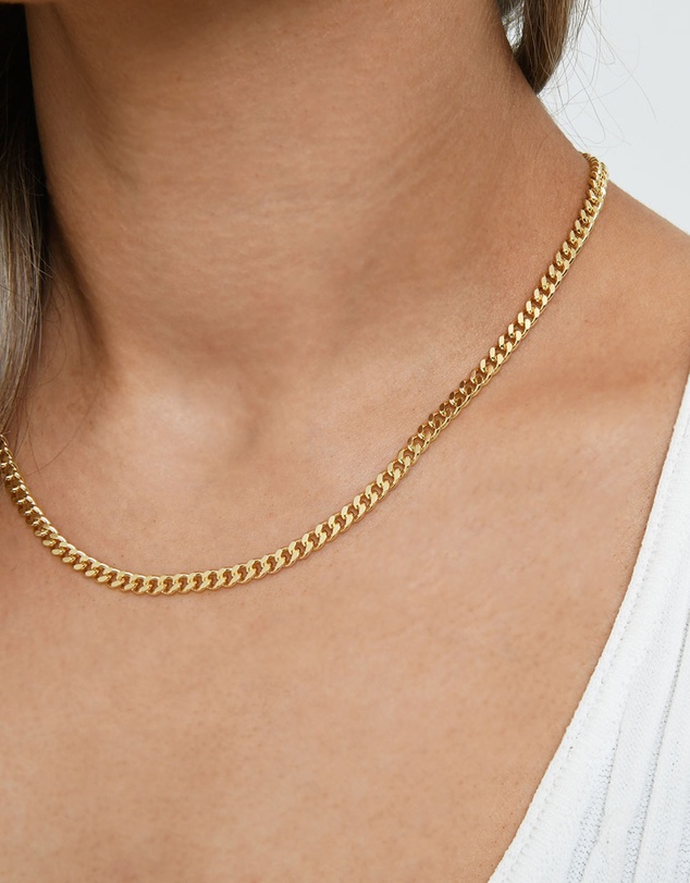 Forcast - Olive 16k Gold Plated Necklace