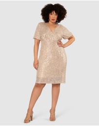 Pink Dusk by Curve Project - Cocktail Queen Sequin Mini Dress