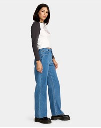 Volcom - Womens Stoned Boyfriend Hirise Denim Jeans