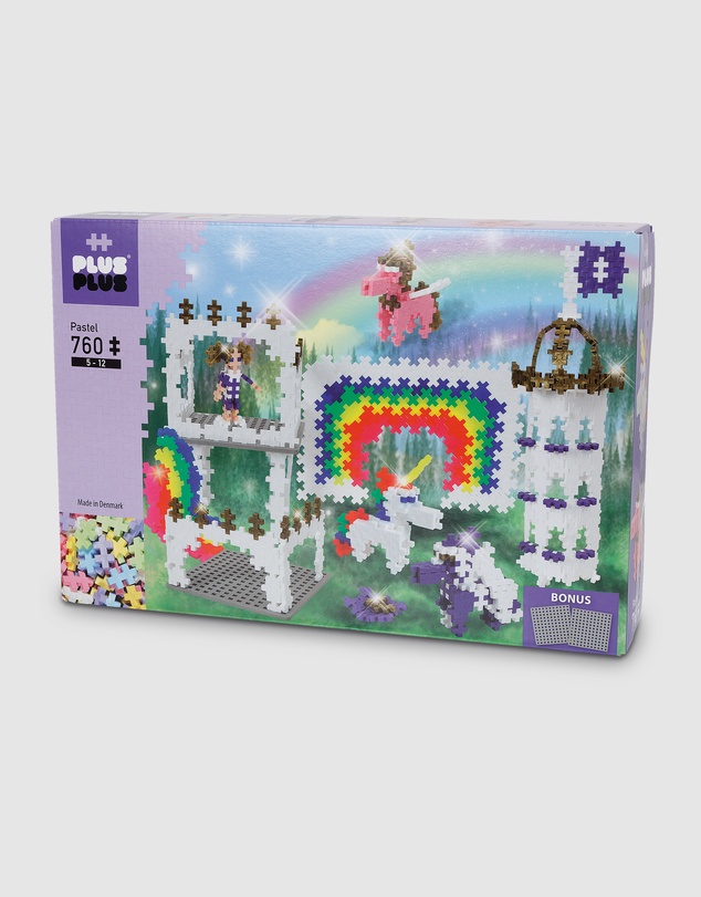 Plus Plus - Plus-Plus - Pastel Rainbow Castle - 760 pcs
