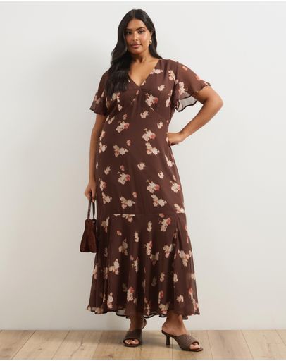 Chocolate Blurred Floral