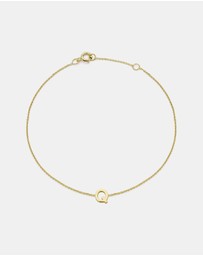 Zoe Olivia - 9K Gold Initial Q Bracelet