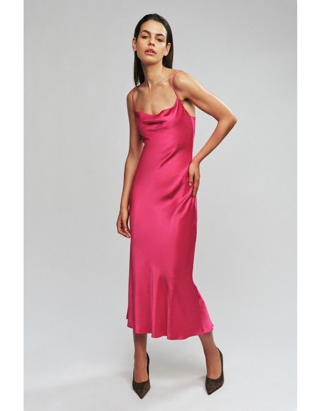 Bardot - Mirana Satin Slip Midi Dress